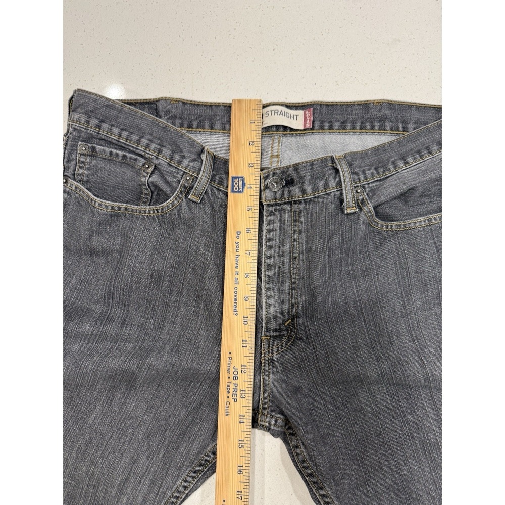 Levi's 514 Men's Slim Straight Jeans 38x32 Dark Grey Wash - Picture 5 of 7